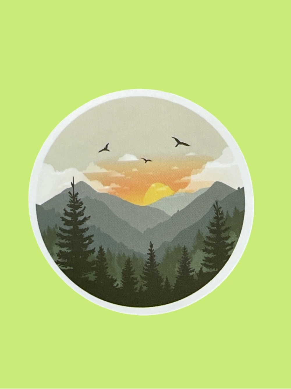 Mountain Sunrise Sticker